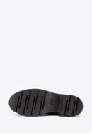 Damskie sneakersy skórzane z łańcuszkiem, czarny, 93-D-109-1-37, Zdjęcie 6