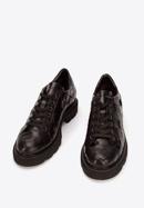Damskie sneakersy w ozdobną plecionkę, czarny, 93-D-110-1-38, Zdjęcie 2