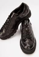 Women's leather lace up shoes, black, 93-D-110-1-40, Photo 8