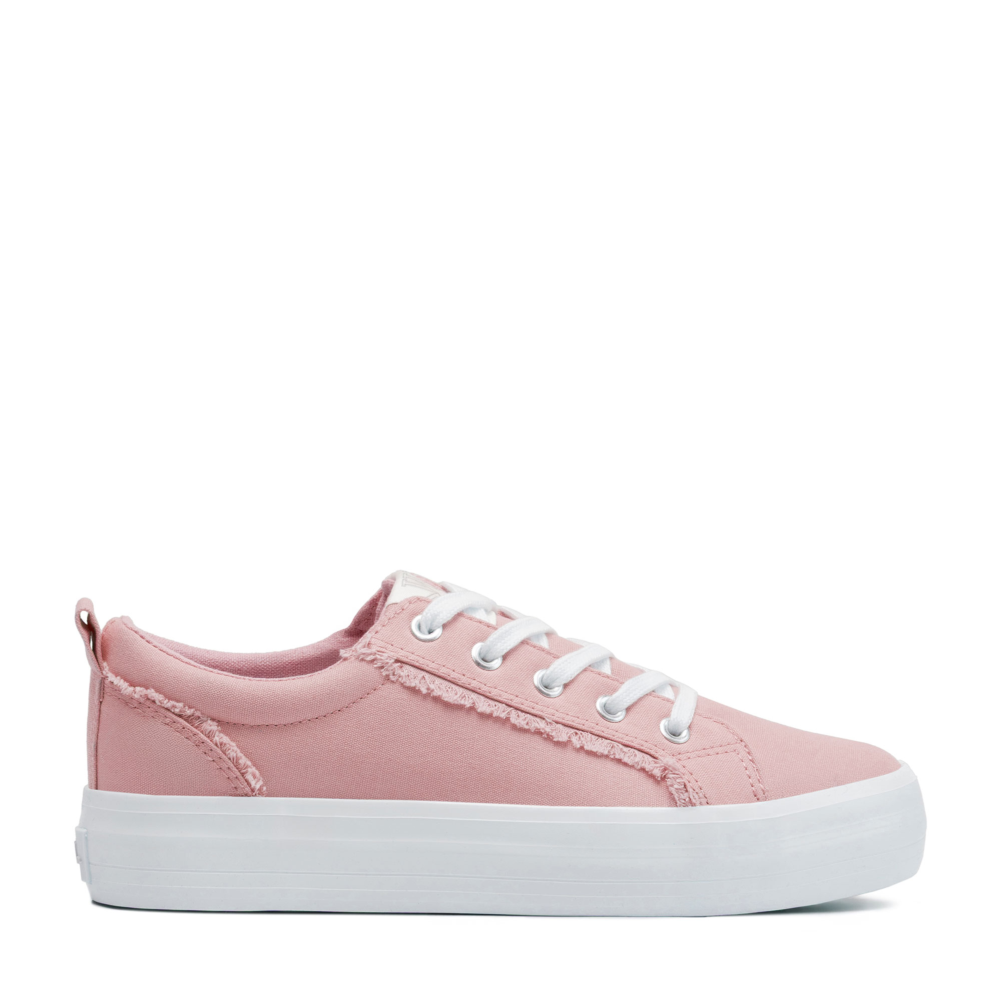 Dámske sneakersy z tkaniny ružové 100-DP-800-P