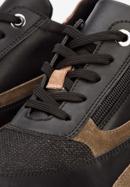 Fashion suede trainers, black, 93-D-655-X1-41, Photo 7