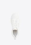 Women's leather platform trainers, white, 96-D-951-1-37, Photo 4