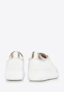 Women's leather fashion trainers, white, 96-D-102-9-41, Photo 4