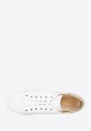 Women's leather fashion trainers, white, 96-D-102-0-40, Photo 5