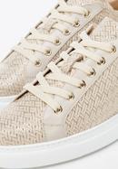 Women's leather fashion trainers, beige, 96-D-102-0-41, Photo 7