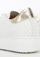 Women's leather fashion trainers, white, 96-D-102-9-37, Photo 8