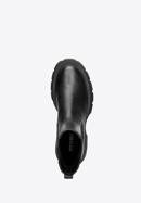 Platform leather ankle boots, black, 93-D-508-1G-37, Photo 4