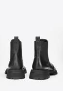 Platform leather ankle boots, black, 93-D-508-1G-37, Photo 5