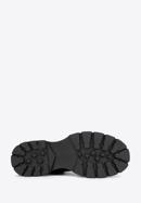 Platform leather ankle boots, black-graphite, 93-D-508-1G-37, Photo 6