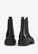 Platform leather Chelsea boots, black, 93-D-970-1-36, Photo 4