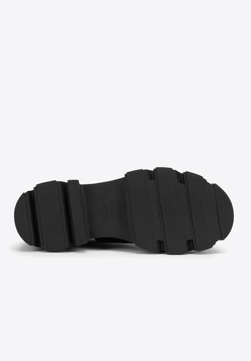 Platform leather Chelsea boots, black, 93-D-970-1-36, Photo 6