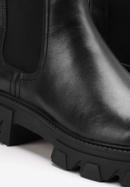 Platform leather Chelsea boots, black, 93-D-970-1-40, Photo 8