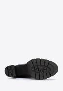 Leather high block heel boots, black, 95-D-802-1-37, Photo 6