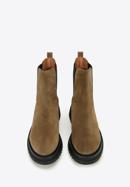 Women's suede Chelsea boots, light brown, 97-D-308-1-40, Photo 3