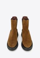 Women's suede Chelsea boots, brown, 97-D-308-4-38, Photo 3