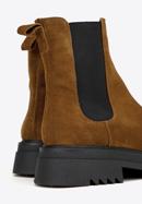Women's suede Chelsea boots, brown, 97-D-308-1-39, Photo 6