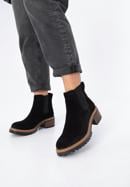 Women's suede Chelsea boots, black, 97-D-305-1Z-36, Photo 15