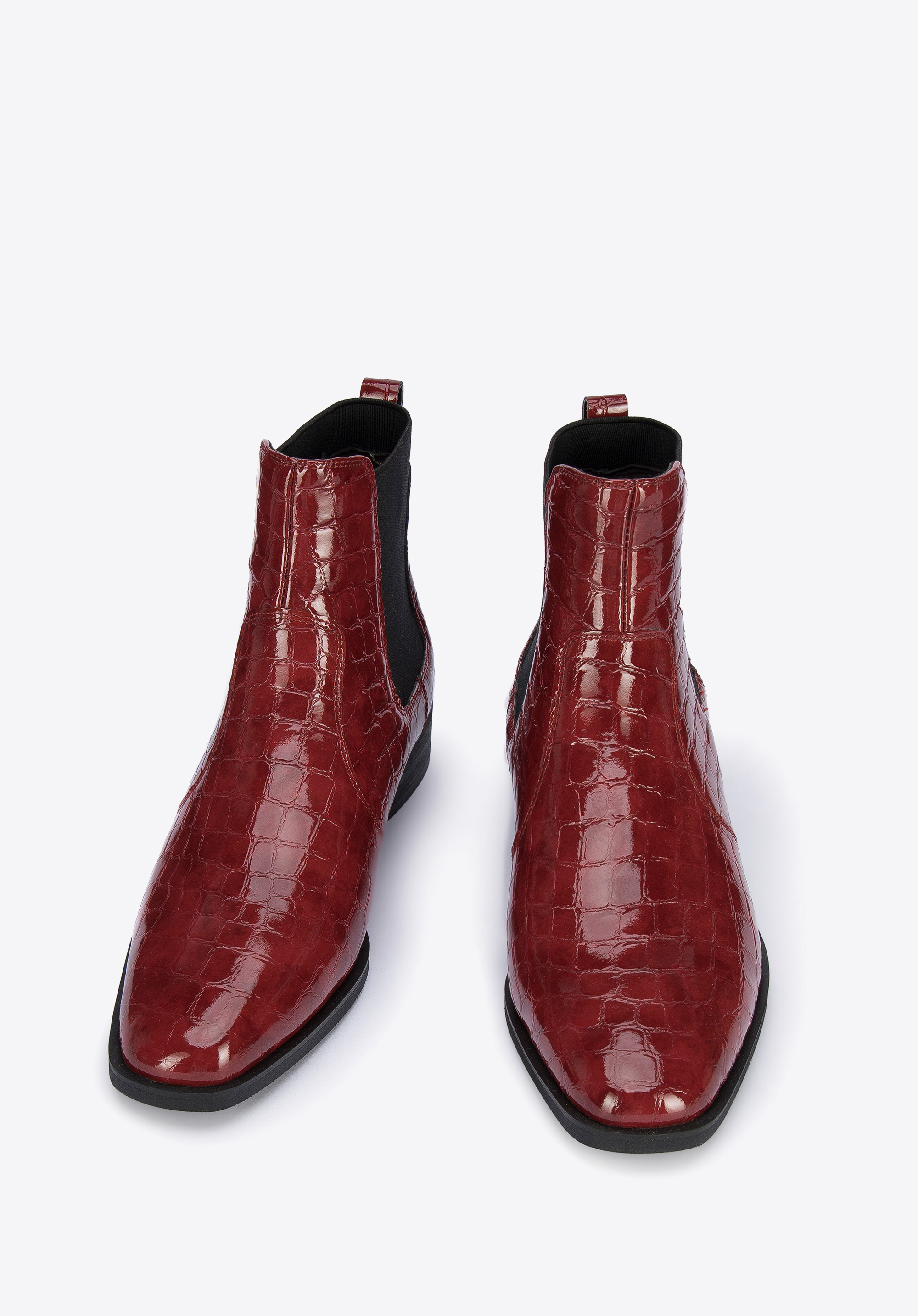 Crocodile print hot sale chelsea boots