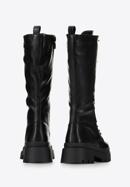 Women's leather ankle boots, black, 97-D-300-1-40, Photo 4