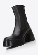 Women's leather ankle boots, black, 97-D-300-1-40, Photo 6