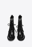 Leather lace up boots, black, 93-D-954-8-38, Photo 3