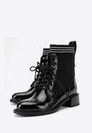 Leather lace up boots, black, 93-D-954-8-38, Photo 8