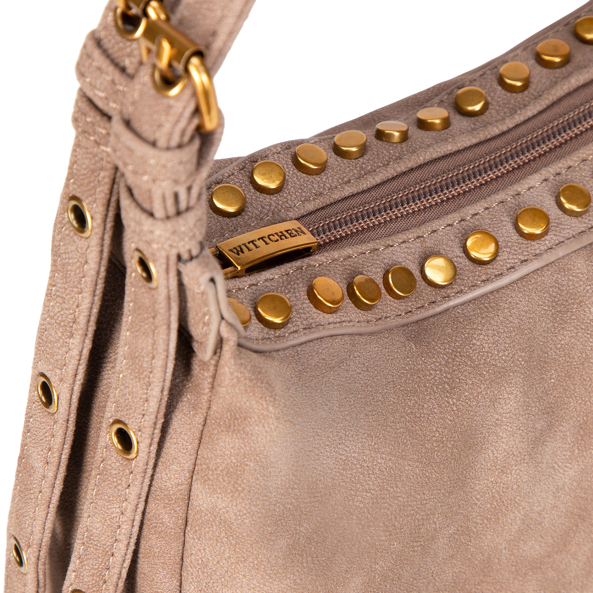 Béžová dámska crossbody kabelka Wittchen z polyesteru, Vyberte variant béžová