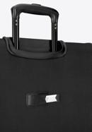 Duża walizka miękka jednokolorowa, czarny, 56-3S-653-9, Zdjęcie 10