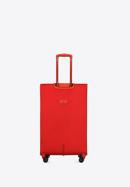 Duża walizka miękka jednokolorowa, czerwony, 56-3S-653-3, Zdjęcie 3