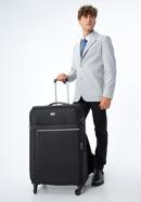 Large soft shell suitcase, black, 56-3S-853-86, Photo 15