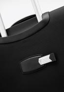 Średnia walizka miękka z błyszczącym suwakiem z przodu, czarny, 56-3S-852-90, Zdjęcie 9