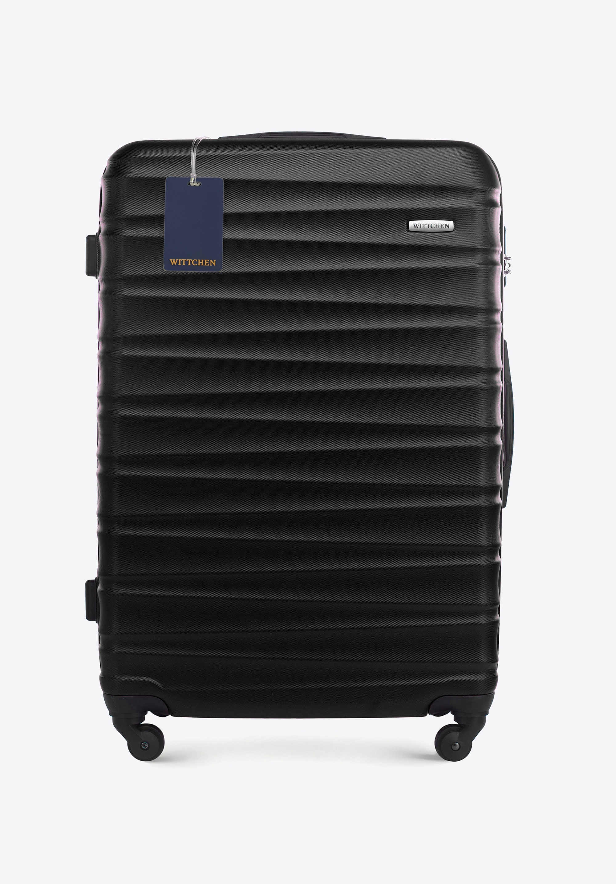 Duża walizka z ABS - u i identyfikator z logo WITTCHEN, czarny, 56-3A-313-11Z6, Zdjęcie 1