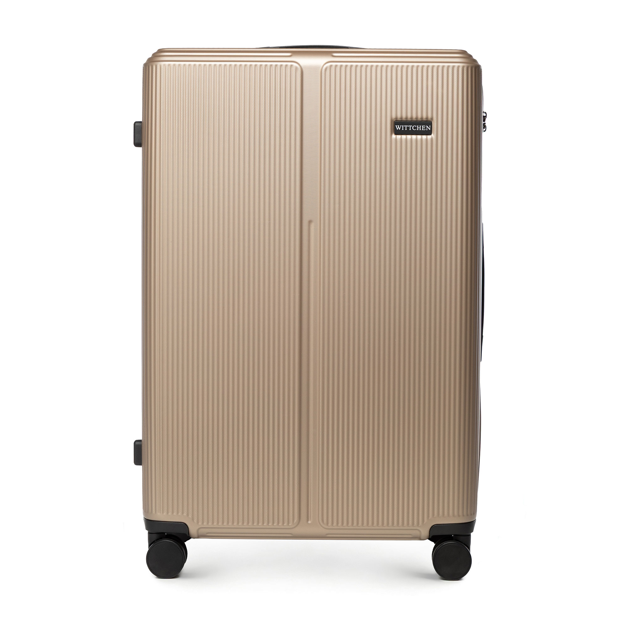 Veľký kufor z ABS s jemnými zlatými pruhmi 56-3A-603-86