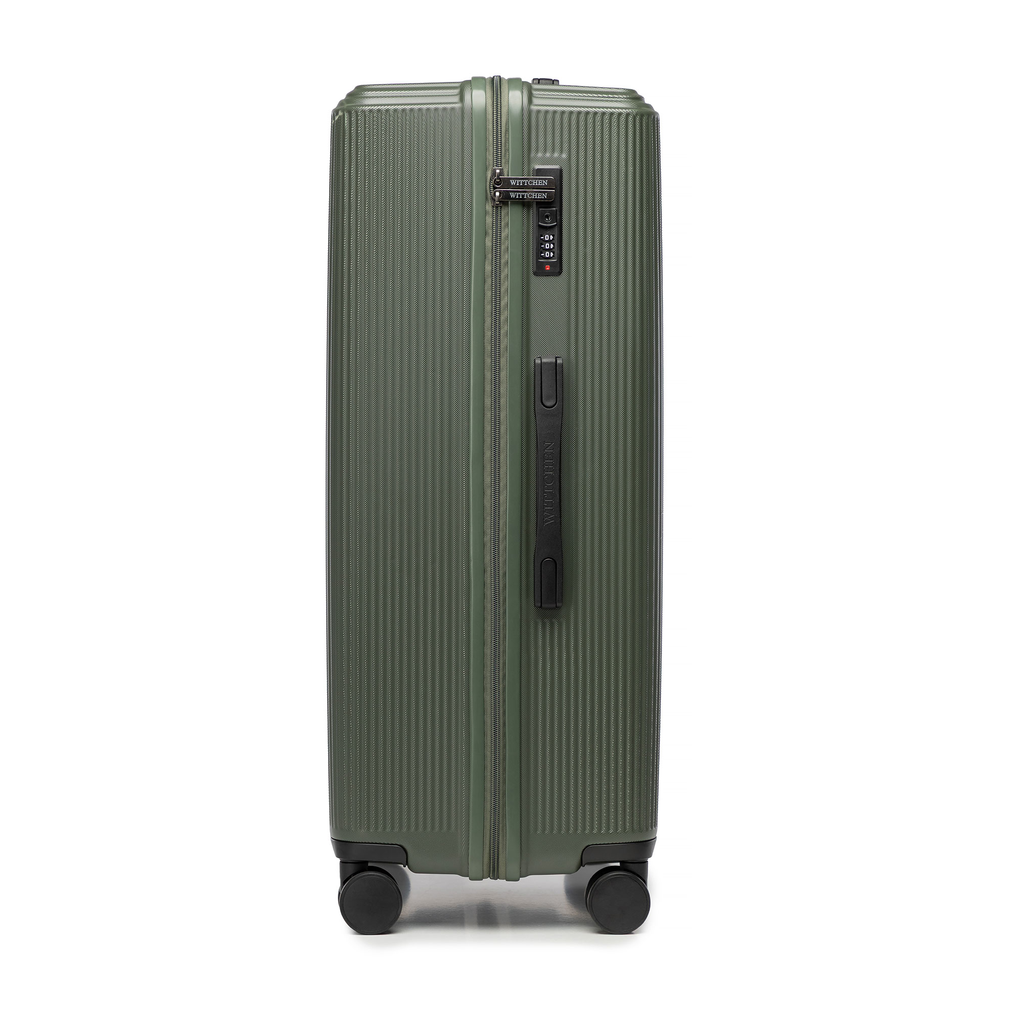 Veľký kufor z ABS s jemnými khaki pruhmi 56-3A-603-85, Vyberte variant khaki