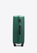 Duża walizka z ABS-u w ukośne paski, ciemny zielony, 56-3A-743-80, Zdjęcie 2