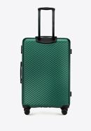 Duża walizka z ABS-u w ukośne paski, ciemny zielony, 56-3A-743-10, Zdjęcie 3