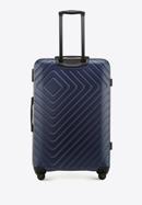 Large suitcase with geometric design, navy blue, 56-3A-753-35, Photo 3