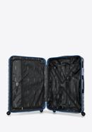 Large suitcase with geometric design, dark blue, 56-3A-753-11, Photo 5
