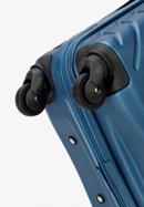 Medium-sized suitcase with geometric design, dark blue, 56-3A-752-25, Photo 6