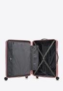 Duża walizka z ABS-u z pionowymi paskami, zgaszony róż, 56-3A-803-34, Zdjęcie 5