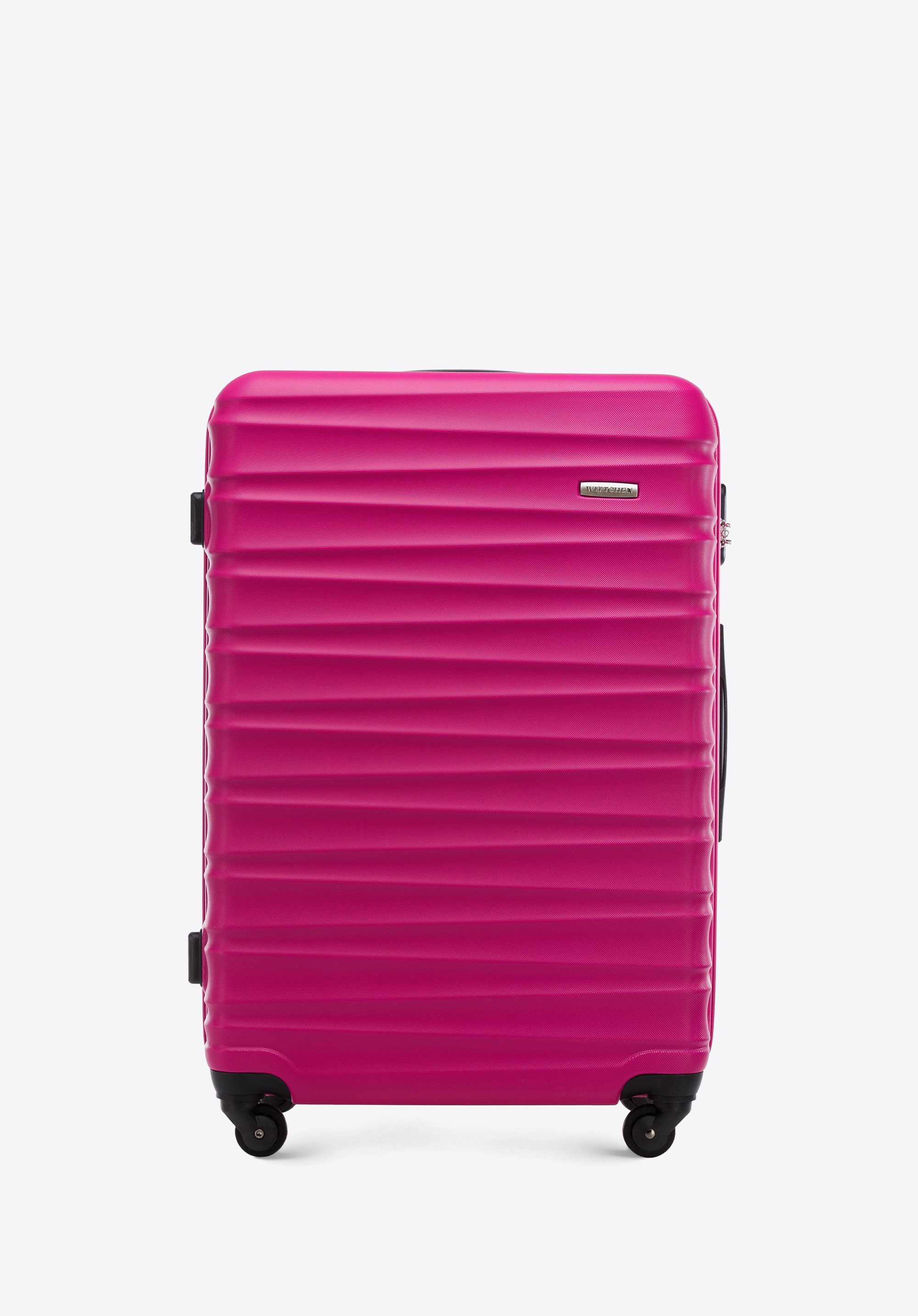 Large suitcase made of ABS material pink