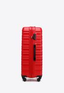 Duża walizka z ABS-u z żebrowaniem, czerwony, 56-3A-313-35, Zdjęcie 2
