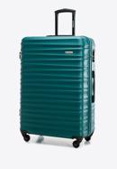 Duża walizka z ABS-u z żebrowaniem, zielony, 56-3A-313-35, Zdjęcie 4