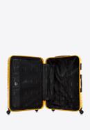 Duża walizka z ABS-u z żebrowaniem, żółty, 56-3A-313-55, Zdjęcie 5