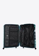 Duża walizka z ABS-u z żebrowaniem, zielony, 56-3A-313-55, Zdjęcie 5