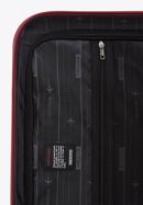 Duża walizka z ABS-u z żebrowaniem, bordowy, 56-3A-313-01, Zdjęcie 8