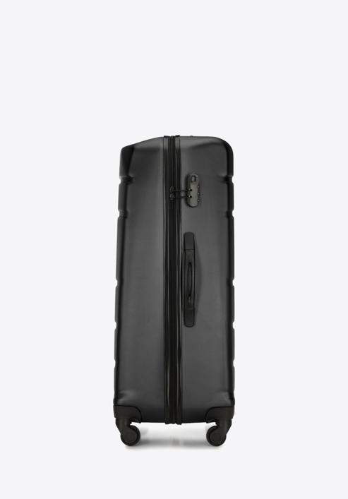 Duża walizka z ABS-u żłobiona, czarny, 56-3A-653-34, Zdjęcie 2
