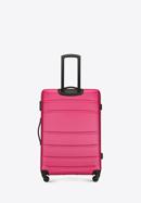 Duża walizka z ABS-u żłobiona, różowy, 56-3A-653-35, Zdjęcie 3