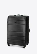 Duża walizka z ABS-u żłobiona, czarny, 56-3A-653-34, Zdjęcie 4