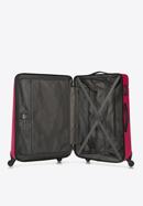 Duża walizka z ABS-u żłobiona, różowy, 56-3A-653-34, Zdjęcie 5